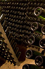 Bouteilles en cave - Etape du remuage