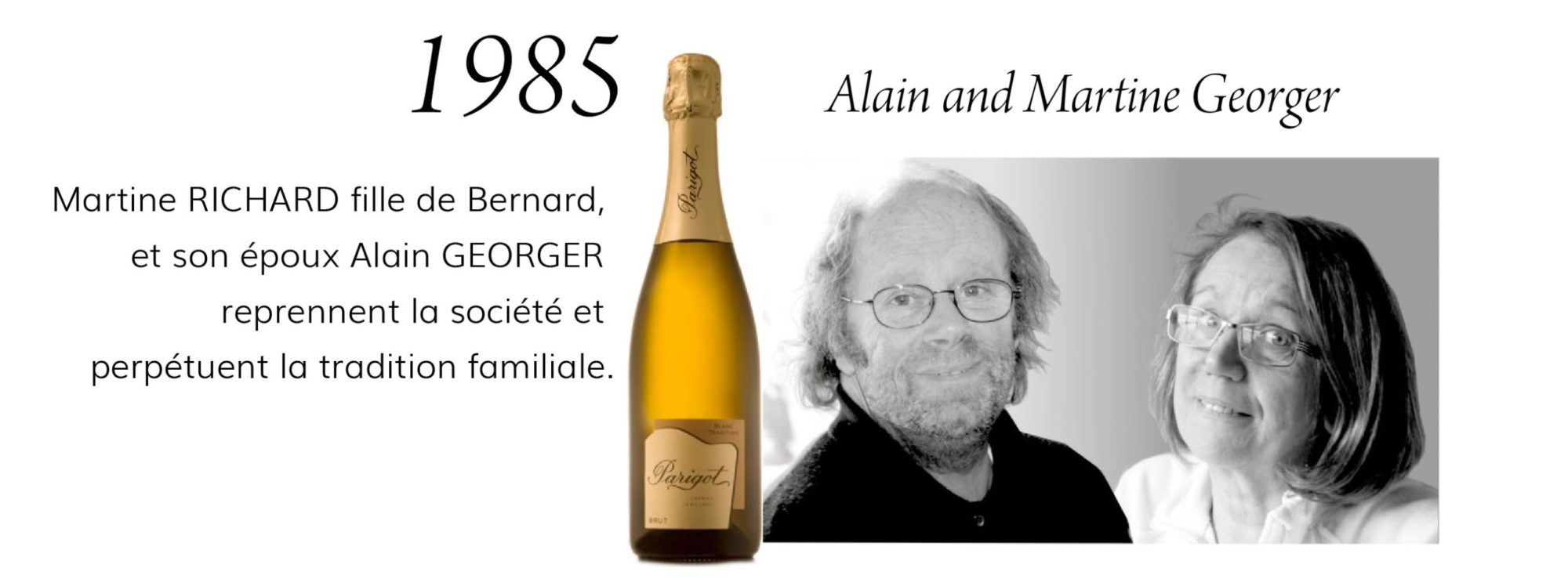 1985 Alain et Martine Georger - crémant Parigot
