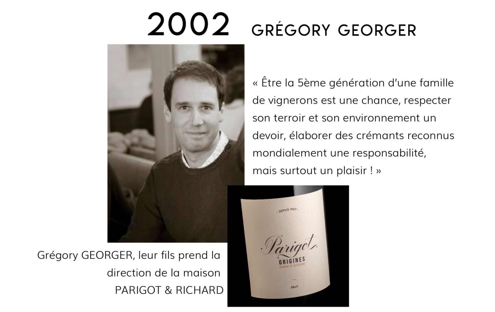 2002 Grégory Georger - crémant Parigot